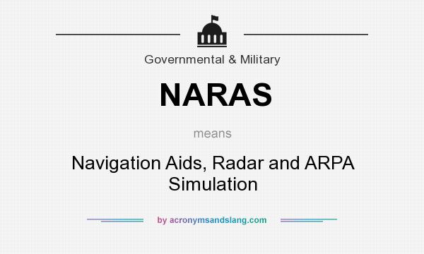 What does NARAS mean? It stands for Navigation Aids, Radar and ARPA Simulation
