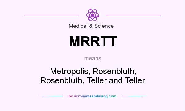 What does MRRTT mean? It stands for Metropolis, Rosenbluth, Rosenbluth, Teller and Teller