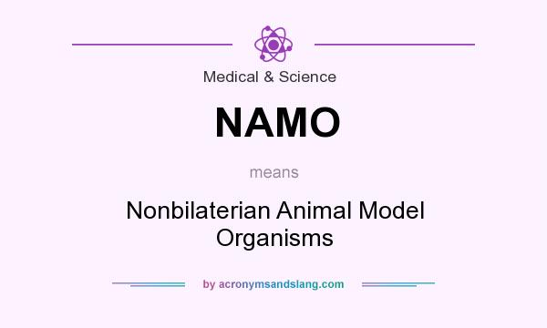 What does NAMO mean? It stands for Nonbilaterian Animal Model Organisms