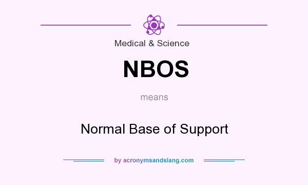What does NBOS mean? It stands for Normal Base of Support