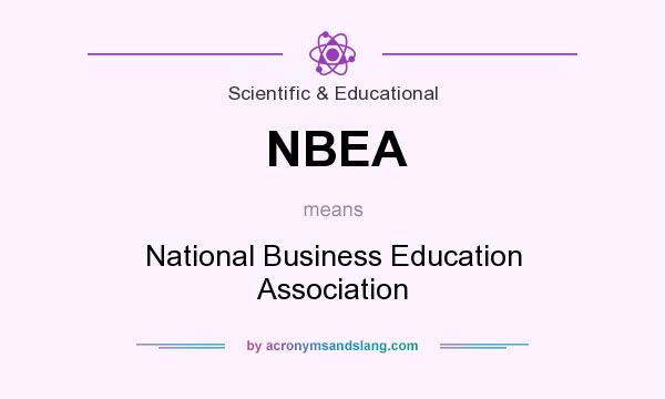 What does NBEA mean? It stands for National Business Education Association