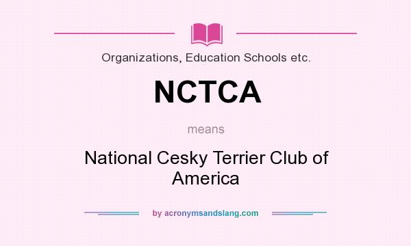 What does NCTCA mean? It stands for National Cesky Terrier Club of America
