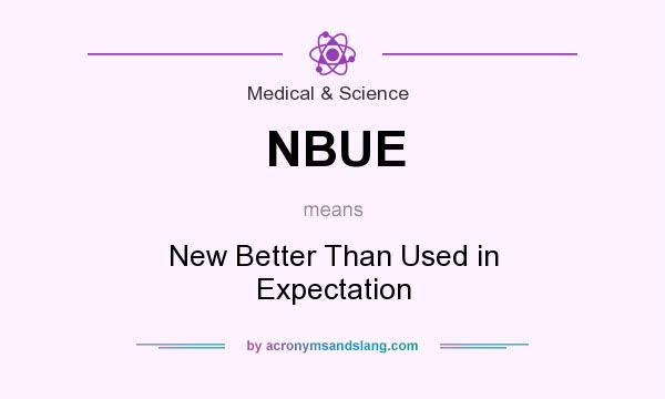 What does NBUE mean? It stands for New Better Than Used in Expectation