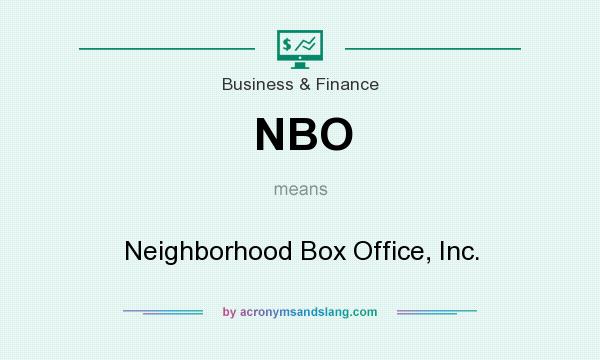 What does NBO mean? It stands for Neighborhood Box Office, Inc.