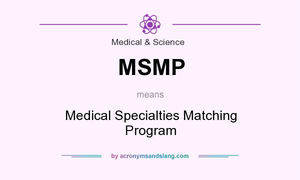 What does MSMP mean? It stands for Medical Specialties Matching Program