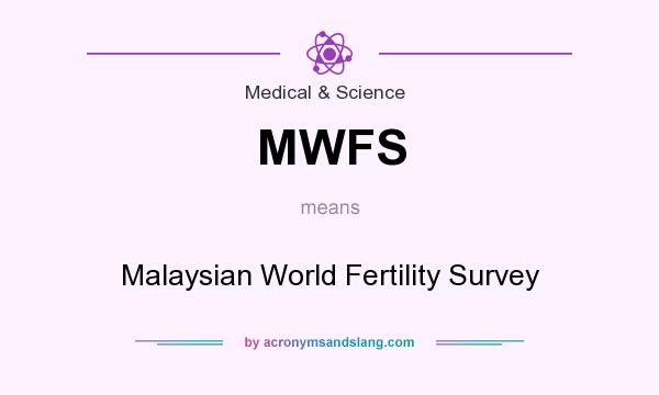 What does MWFS mean? It stands for Malaysian World Fertility Survey