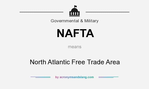 What does NAFTA mean? It stands for North Atlantic Free Trade Area
