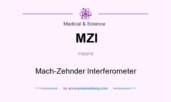 What does MZI mean? It stands for Mach-Zehnder Interferometer