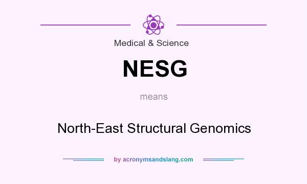 What does NESG mean? It stands for North-East Structural Genomics
