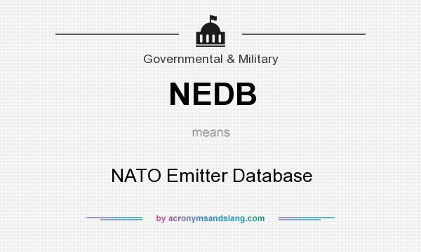 What does NEDB mean? It stands for NATO Emitter Database