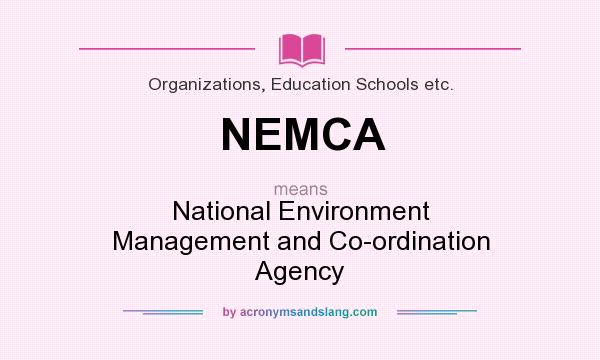 What does NEMCA mean? It stands for National Environment Management and Co-ordination Agency