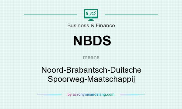 What does NBDS mean? It stands for Noord-Brabantsch-Duitsche Spoorweg-Maatschappij