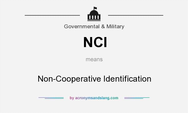 What does NCI mean? It stands for Non-Cooperative Identification