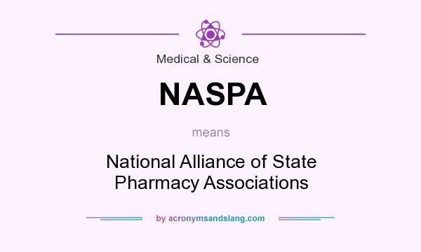 What does NASPA mean? It stands for National Alliance of State Pharmacy Associations