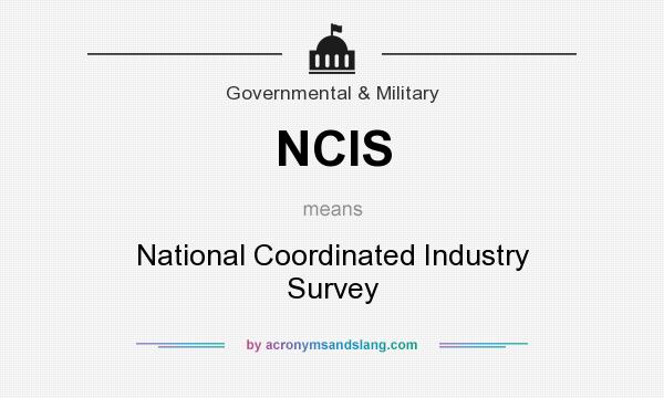 What does NCIS mean? It stands for National Coordinated Industry Survey