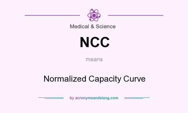 What does NCC mean? It stands for Normalized Capacity Curve