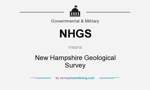 What does NHGS mean? It stands for New Hampshire Geological Survey