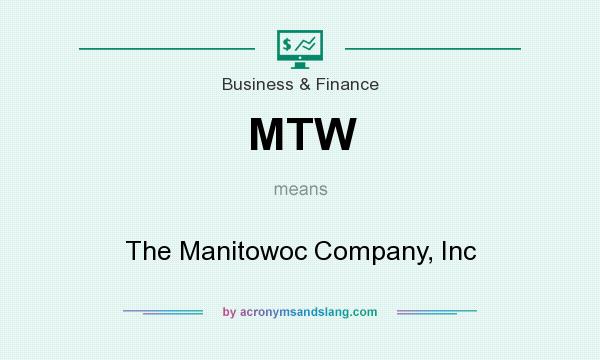 What does MTW mean? It stands for The Manitowoc Company, Inc