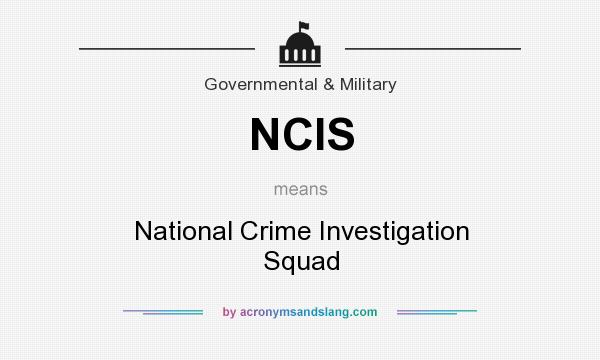 What does NCIS mean? It stands for National Crime Investigation Squad