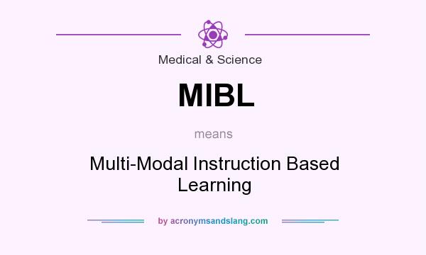 What does MIBL mean? It stands for Multi-Modal Instruction Based Learning