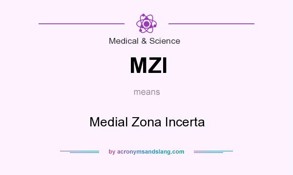 What does MZI mean? It stands for Medial Zona Incerta