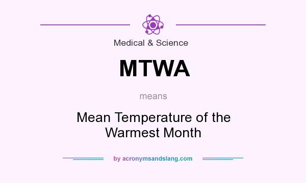 What does MTWA mean? It stands for Mean Temperature of the Warmest Month
