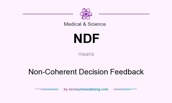 What does NDF mean? It stands for Non-Coherent Decision Feedback