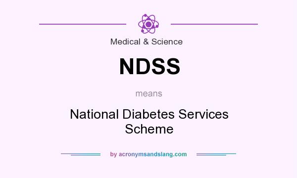 What does NDSS mean? It stands for National Diabetes Services Scheme