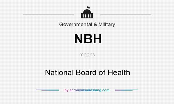 What does NBH mean? It stands for National Board of Health