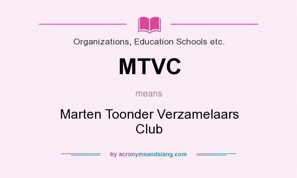 What does MTVC mean? It stands for Marten Toonder Verzamelaars Club