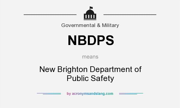 What does NBDPS mean? It stands for New Brighton Department of Public Safety