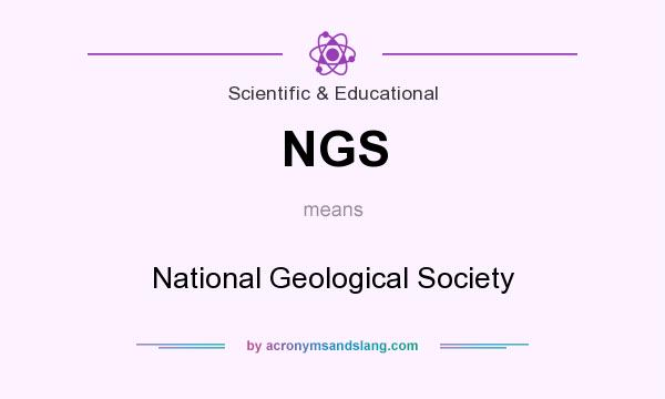 What does NGS mean? It stands for National Geological Society