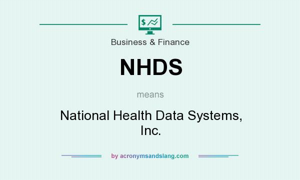 What does NHDS mean? It stands for National Health Data Systems, Inc.