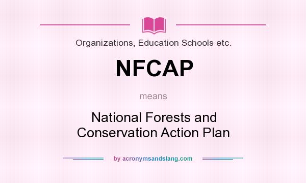 What does NFCAP mean? It stands for National Forests and Conservation Action Plan