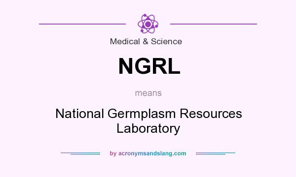 What does NGRL mean? It stands for National Germplasm Resources Laboratory