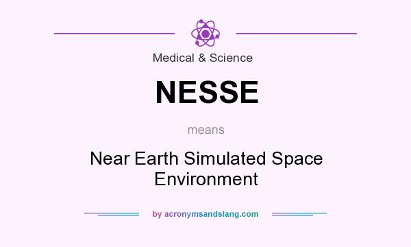 What does NESSE mean? It stands for Near Earth Simulated Space Environment