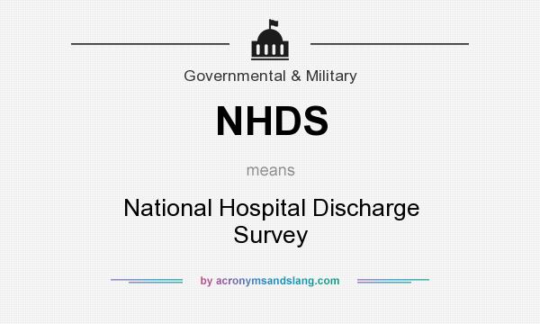 What does NHDS mean? It stands for National Hospital Discharge Survey