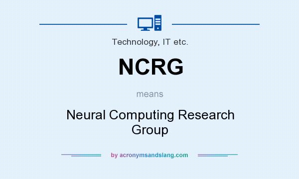 What does NCRG mean? It stands for Neural Computing Research Group