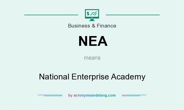 What does NEA mean? It stands for National Enterprise Academy