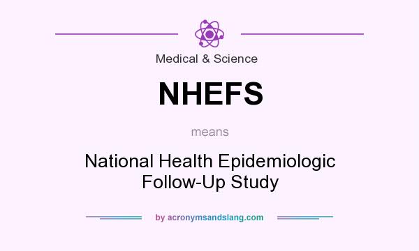 What does NHEFS mean? It stands for National Health Epidemiologic Follow-Up Study