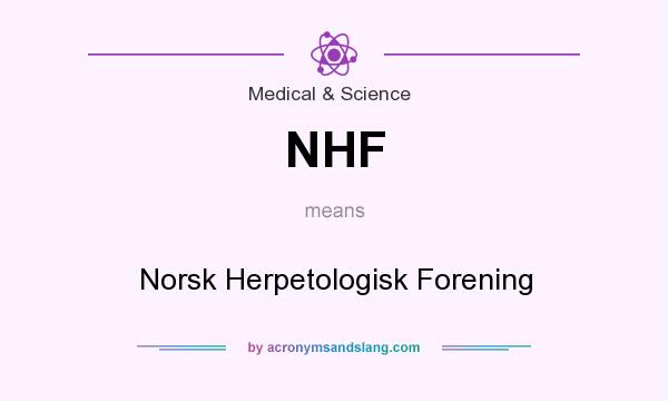 What does NHF mean? It stands for Norsk Herpetologisk Forening
