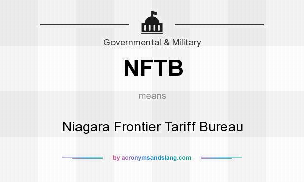 What does NFTB mean? It stands for Niagara Frontier Tariff Bureau