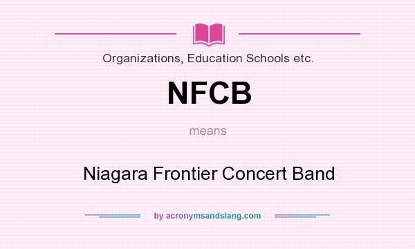 What does NFCB mean? It stands for Niagara Frontier Concert Band
