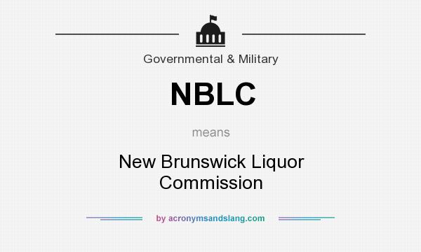 What does NBLC mean? It stands for New Brunswick Liquor Commission
