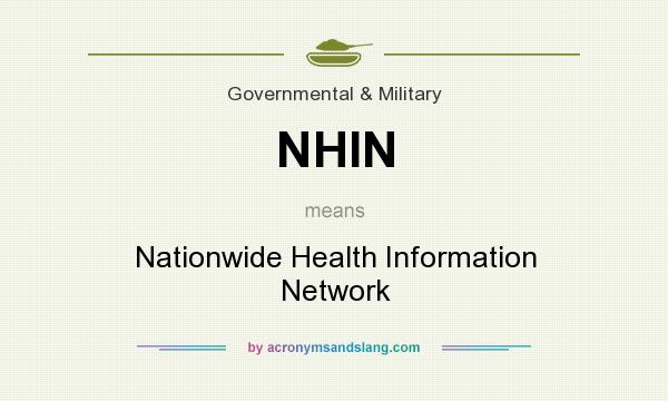 What does NHIN mean? It stands for Nationwide Health Information Network