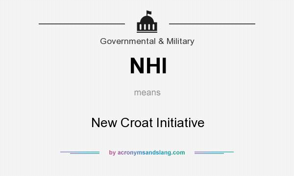 What does NHI mean? It stands for New Croat Initiative