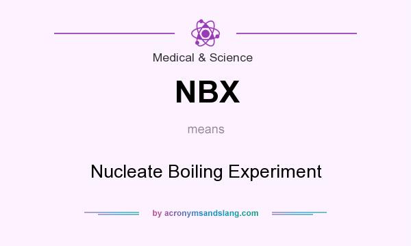 What does NBX mean? It stands for Nucleate Boiling Experiment