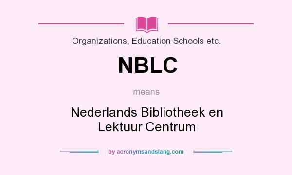 What does NBLC mean? It stands for Nederlands Bibliotheek en Lektuur Centrum