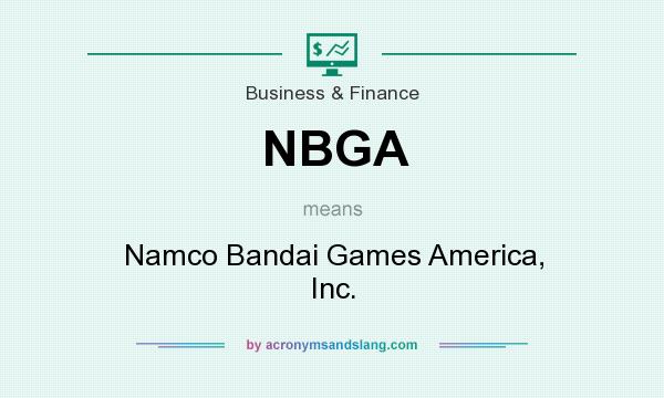What does NBGA mean? It stands for Namco Bandai Games America, Inc.