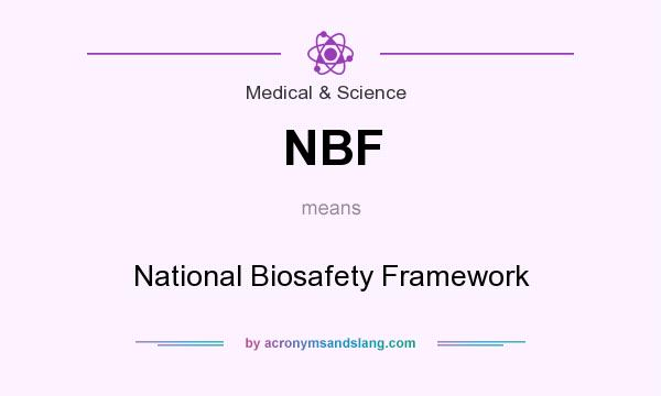 What does NBF mean? It stands for National Biosafety Framework
